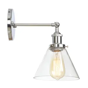 Hoogwaardige Industriële Binnenverlichting Vintage Glazen Wandlamp Voor Restaurant Gang