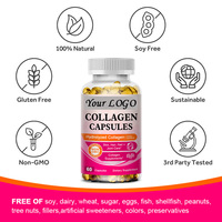 60 capsules de collagène pour la croissance des cheveux et des ongles, compléments alimentaires de collagène, vitamines