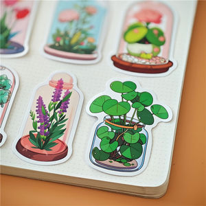 Autocollants découpés personnalisés BONI, dessin animé kawaii, feuilles de vinyle imperméables pour les agendas, les planificateurs, les albums de scrapbooking et les autocollants pour ordinateur portable - Product Image 4