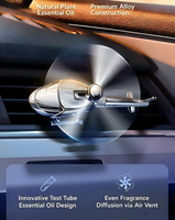 Diffuseur de parfum solide en alliage pour grille d'aération de voiture, désodorisant rotatif en forme d'hélicoptère, décoration intérieure pour sortie d'air de véhicule