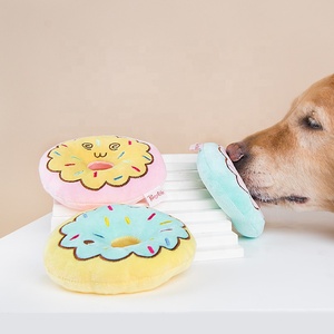 Donut peluş özel oynarken sevimli yumuşak dayanıklı köpek çiğneme oyuncakları interaktif köpek oyuncak - Product Image 4