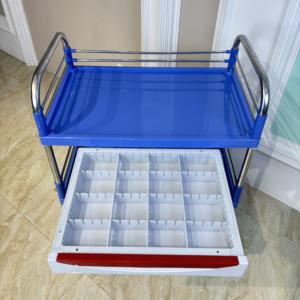 스테인리스 스틸 및 ABS 재질의 병원 응급 의료 트롤리 - Product Image 4