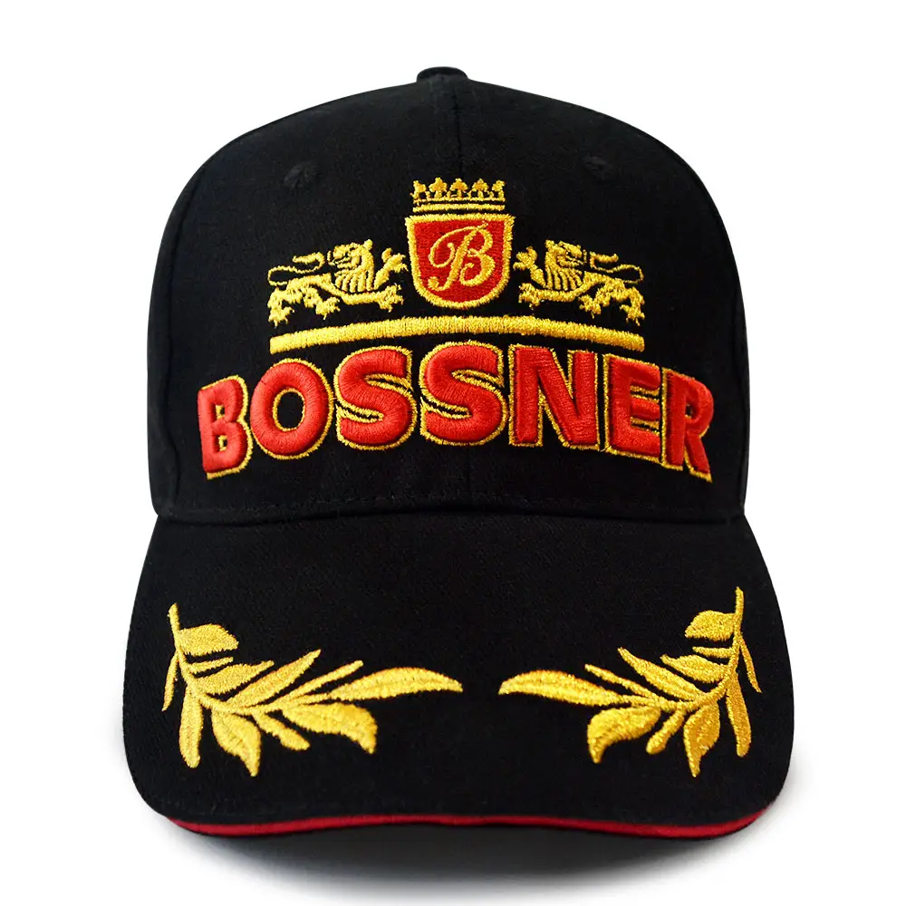 Promotion Mode Gorras Baumwolle Hüte und Mützen Art 3D bestickte Baseball mütze mit rotem Sandwich Wanders port Hut für Männer Frauen