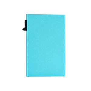 Tarjetero Delgado de Aluminio Económico con Logotipo Personalizado, Protección RFID, Desliza Todas las Tarjetas con un Clic - Product Image 4