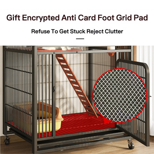 Gabinete Cuadrado Plegable para Mascotas, <span class=keywords><strong>Jaula</strong></span> Grande de 3 Capas para Interiores, Diseño de Lujo de 3 Niveles - Product Image 4