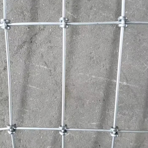 Clôture de champ en acier haute résistance pour bétail, cerfs et chevaux, 1,5 m, 1,8 m, 2,1 m, 2,4 m de haut, grillage tissé de calibre 12,5, clôture agricole à nœuds carrés - Product Image 1