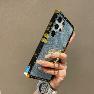 Funda de TPU con Efecto de Agua Brillante para S25 Edge S24 S23 S22 <span class=keywords><strong>S21</strong></span> Ultra, con Anillo de Soporte, Borde Recto, Resistente a Golpes - Product Image 4