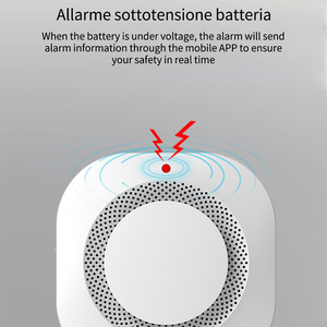 Détecteur de fumée intelligent Tuya, application pour maison intelligente, alarme incendie 80db, déclenche la sécurité de la maison, télécommande, notification SMS, détecteurs de fumée - Product Image 3