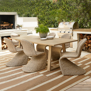 Muebles exteriores de lujo Muebles exteriores de ratán Patrón de muebles Conjuntos Silla de jardín exterior de lujo - Product Image 3