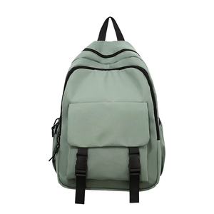 Sac à dos décontracté multifonctionnel unisexe de grande capacité, design de mode simple pour étudiants, cartable de couleur pure - Product Image 6
