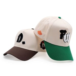 Casquette de baseball à 5 panneaux bicolore en coton, style broderie 3D personnalisée, pour le sport et la course, Gorras Hats - Product Image 4