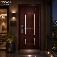 Puerta de Seguridad de Acero Inoxidable China con Estructura Antirrobo para Villas, Hoteles y Escuelas