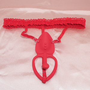New Wearable <b>Vibrator</b> Red Silicone Sex Toy For Adult Stimulation - Product Image 1