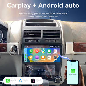 Autoradio da 8.8 Pollici per Volkswagen <span class=keywords><strong>Touareg</strong></span> 2003-2010 Lettore Multimediale per Auto CarPlay Navigazione GPS Stereo per Auto con Pannello AC - Product Image 6