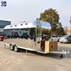 Camion de restauration en acier inoxydable, remorque alimentaire, camion à pizza, Imbiswagen, boutique alimentaire, camion de restauration à double essieu avec cuisine complète - Product Image 6
