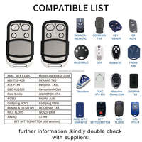 Control Remoto Universal ZP63 RF 433mhz, Duplicador de Control Remoto con Clonación, 4 Canales, Código de Aprendizaje Fijo y Variable, Compatible con Tipo 2