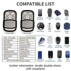 Zp63 phổ RF 433Mhz nhân bản điều khiển từ xa sao chép 4 kênh cán cố định mã học tập hỗ trợ loại 2 - Product Image 4