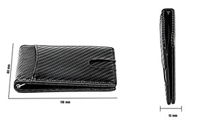 Tarjetero Minimalista con Bloqueo RFID, de Fibra de Carbono y Cuero PU, Delgado, para Hombre, Venta al Por Mayor - Product Image 6