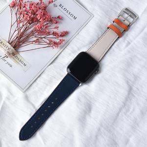 สายรัดหนังคุณภาพสูงสำหรับ iWatch 40มม. 44มม. สายกีฬาสำหรับ Apple Watch 42มม. 38มม. ซีรีส์<span class=keywords><strong>2</strong></span> <span class=keywords><strong>3</strong></span> 4 5 6 SE - Product Image 2