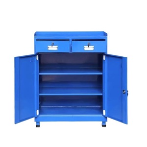 Heavy Duty Tool Cabinet 2 <b>Drawers</b> Keyed Lock Industrial Storage <b>Workshop</b> Cabinet - Product Image 1