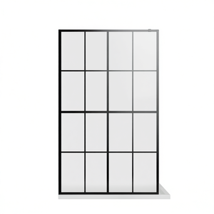 Mampara de Ducha Goodyo Walk In de 46 x 72 Pulgadas con Marco Negro, Partición de Vidrio para Baño, Diseño Minimalista - Product Image 1