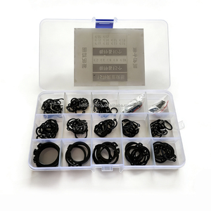 Anneau de retenue d'arbre industriel, type C, circlip externe, 65Mn, oxyde noir, usinage de précision, DIN471 GB894, composants de fixation - Product Image 4