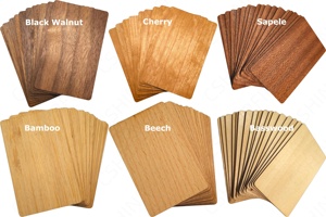 Tarjetas de Madera Inteligentes en Blanco, Resistentes al Agua, con Certificación Ecológica, RFID EM4305 NFC 215/216 13.56MHz, para Membresías y Habitaciones de Hotel - Product Image 6