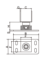 Charnières et loquets de portail extérieur robustes en acier pour Ace Hardware - Product Image 2