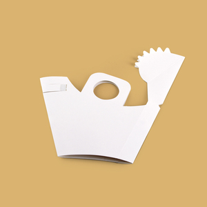 Nouveau design tendance : Support de transport pour frites, poulet, burger, boissons et collations avec compartiment à sauce intégré - Product Image 3
