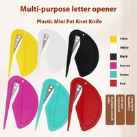 Mini plastique ménage articles divers couteau utilitaire ouvre-lettre enveloppe papier ouvre-boîte corde coupe et couteau à nouer pour animaux de compagnie