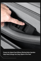 Compatible Tesla Model Y 2025 (version améliorée) – Tapis de protection en silicone pour bouton de lève-vitre, accessoire intérieur