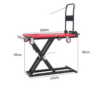 Nouvelle table élévatrice électrique mobile portable à chaîne en acier personnalisée, capacité de charge 1 tonne, commande intelligente, double rail, IP54