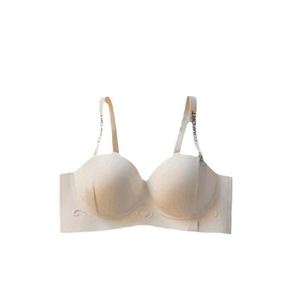 Knitted Weaving Champagne 1/2 Cup Size Beautiful Back Women Bra - Product Image 1