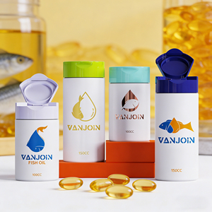 Bocaux en plastique anti-UV 2026 avec technologie de barrière lumineuse pour la stabilité des Oméga 3 et la préservation des nutriments, longue durée de conservation - Product Image 5