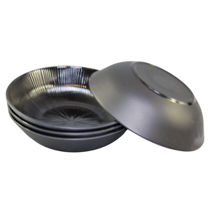 Assiette de <span class=keywords><strong>table</strong></span> ronde en mélamine noire 100 % plastique pour la vente en gros – <span class=keywords><strong>Vaisselle</strong></span> et services de <span class=keywords><strong>table</strong></span> - Product Image 3
