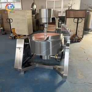 Marmite de cuisson en cuivre, mélangeur planétaire, fabriqué en Chine, marmite à double enveloppe inclinable avec cuve en cuivre pur | Veste isolante à l'huile - Product Image 6