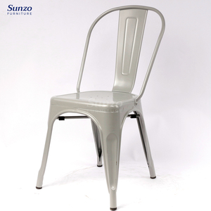 Chaise <span class=keywords><strong>Marais</strong></span> Moderne Vintage Industrielle en Métal pour Extérieur en Métal à Lattes pour Salle à Manger Jardin <span class=keywords><strong>Bar</strong></span> en Fer pour Hôtel Salon Appartement - Product Image 3