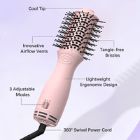 Mini brosse à Air chaud portable pour voyage brosse sèche-cheveux 4 en 1 sèche-cheveux Styler volumateur lisseur de cheveux