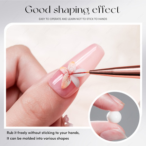 JTING 2026 Été Gel Sculptural Blanc Texture Caoutchouc Argileux Vernis à Ongles Sans HEMA ni TPO OEM ODM Vente en Gros de Gels pour Nail Art - Product Image 6