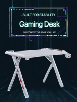 Table d'ordinateur de jeu intelligente en forme de L extensible et personnalisée avec de nouvelles couleurs de conception en option Style technique