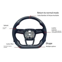 Volants de voiture pour Volkswagen MK7 MK6 R Golf 7 Gti Golf 6 Jetta Passat pour VW CC Volant en cuir
