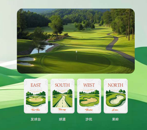 Jeu de Mahjong Américain Moderne Thème <span class=keywords><strong>Golf</strong></span> avec Tuiles de Mahjong en Acrylique Pliables et Personnalisées, en Stock, Prêt à Expédier - Product Image 6