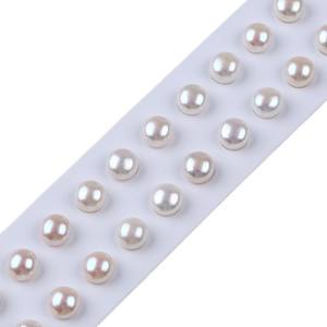 Cuentas de Perlas de Agua Dulce Naturales de Zhuji, Blancas y Rosas, Cuentas Sueltas para DIY, Anillos, Pendientes, Cuentas Mantou, Medias Perforadas - Product Image 5