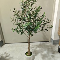 Arbres artificiels détachables de 0,9 m à 2,4 m, oliviers, plantes de simulation, verdure artificielle, pour jardin et décoration intérieure