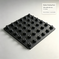 Suministro Directo de Fábrica, Piso Flotante de Acero Galvanizado 500x500x50mm, Tapete Aislante Antivibración para Escuelas, Hospitales e Industrias