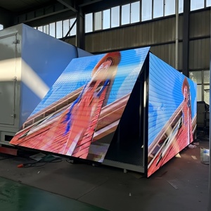 18ft LED Display Truck Body Box LED Billboard Box Mounted on Truck Container truck body mobile LED truck box - Product Image 1