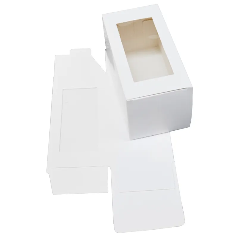Logo Cetak Grosir Pesanan Khusus Ramah Lingkungan Kertas Karton Boneka Mainan Kemasan Kotak Tampilan Hadiah dengan Jendela PVC Bening