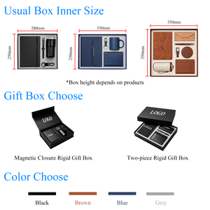 Ensemble cadeau d'entreprise personnalisé 5 en 1 avec logo, comprenant un carnet A5, un stylo en métal, une tasse en céramique, un sous-verre et un porte-clés, pour usage professionnel - Product Image 6