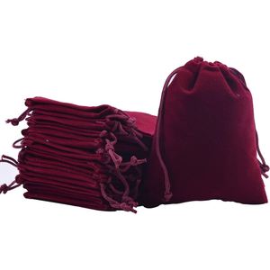 Bolsa de terciopelo pequeña con cordón y logotipo personalizado de lujo al por mayor, superventas, para teléfono, maquillaje, artículos de aseo, con serigrafía - Product Image 1