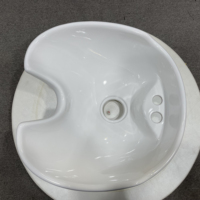 Bassin pour shampooing, Salon de coiffure, accessoire de Salon de coiffure, bassin pour shampoing, en céramique, lavabo